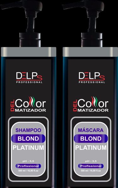 DEL-COLOR MATIZADOR KIT BLOND 500 ml PROFISSIONAL